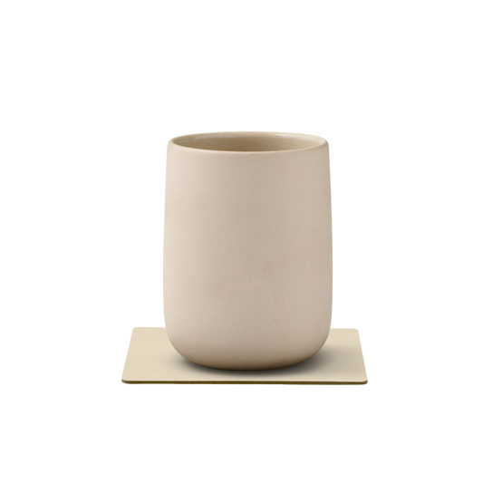 Coaster Square Corduroy Vanilla 10x10 cm