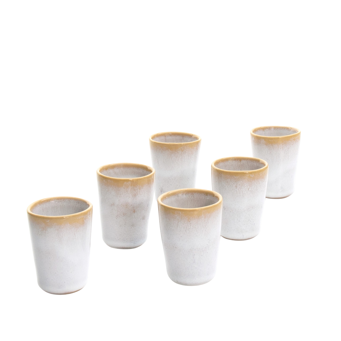 Espresso cup TERRAFINA AMAZONIA WHITE 60 ml set 6 pcs