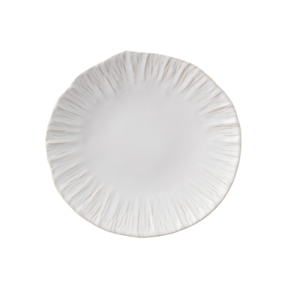 Plate NOSSE SEA 23 cm Striped Urchin Matte Ivory