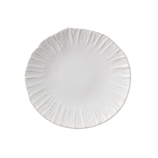 Plate NOSSE SEA 23 cm Striped Urchin Matte Ivory