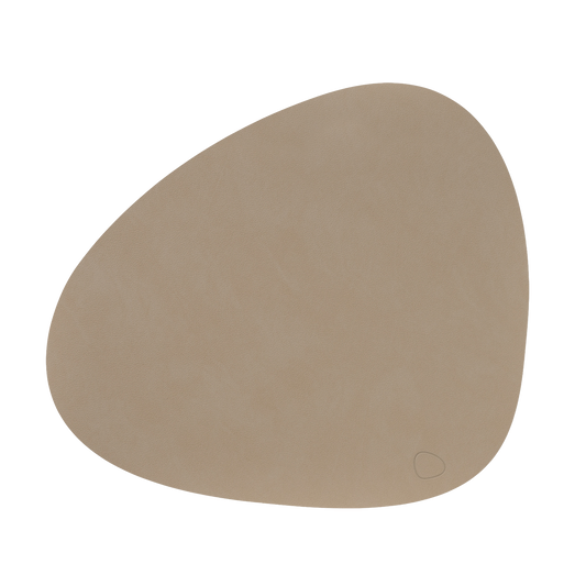 Table Mat Curve Nupo Clay Brown 37x44cm