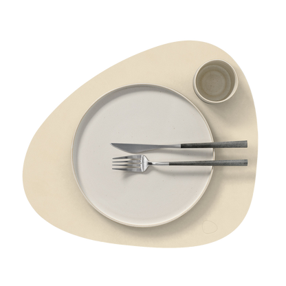 Table Mat Curve Nupo Vanilla 37x44cm