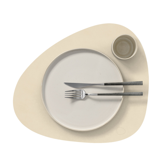 Table Mat Curve Nupo Vanilla 37x44cm