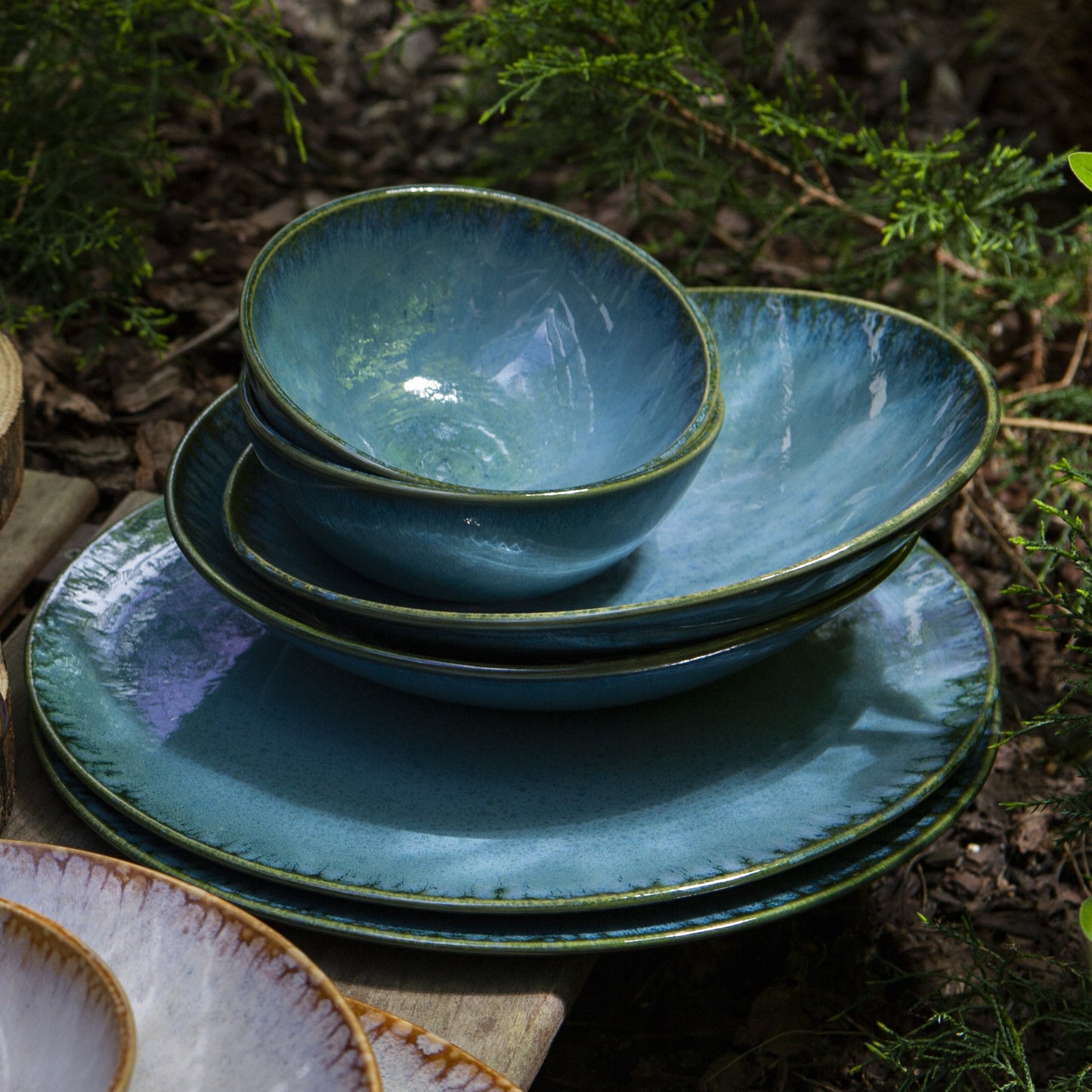 Bowl TERRAFINA AMAZONIA GREEN 15 cm set 2 pcs