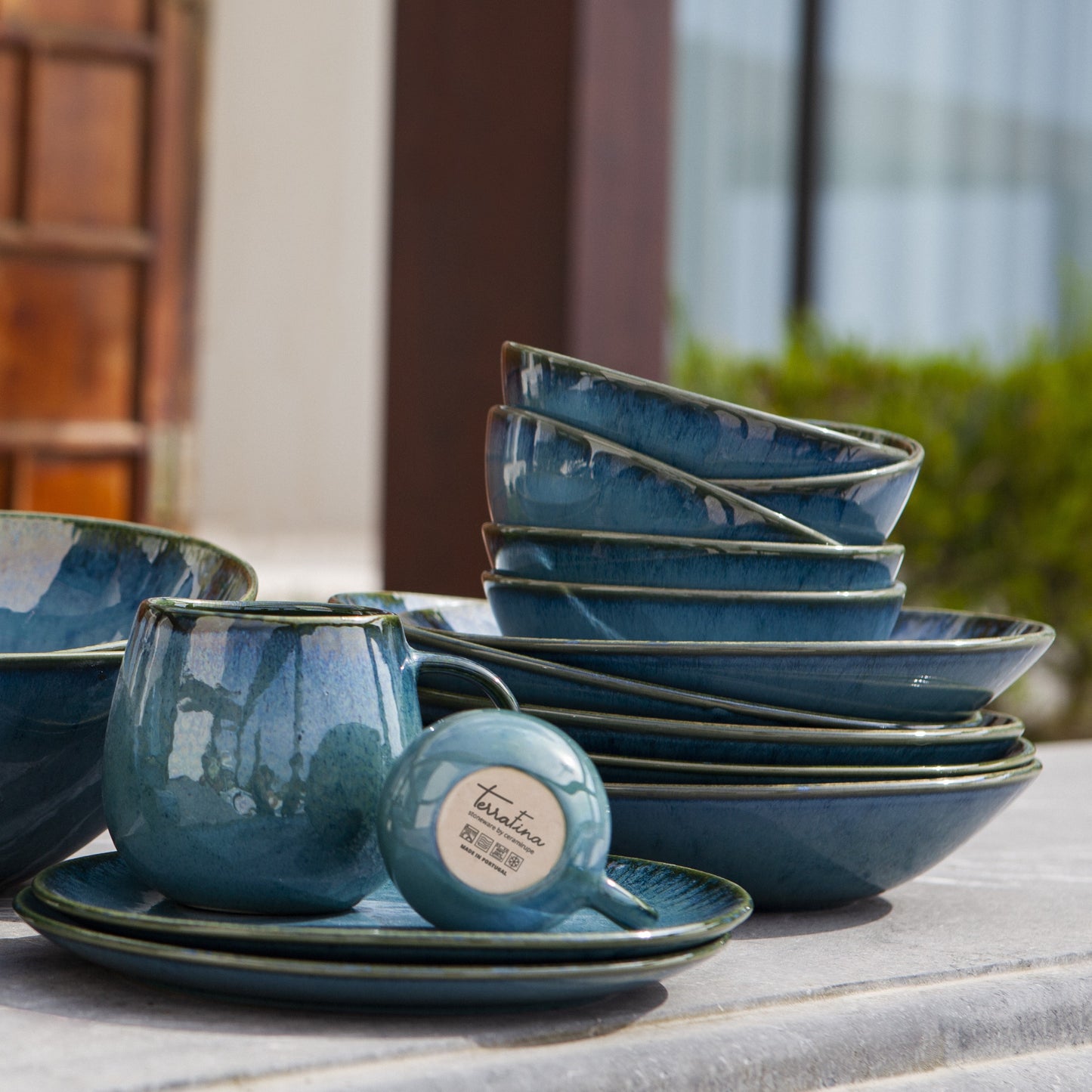 Bowl TERRAFINA AMAZONIA GREEN 15 cm set 2 pcs