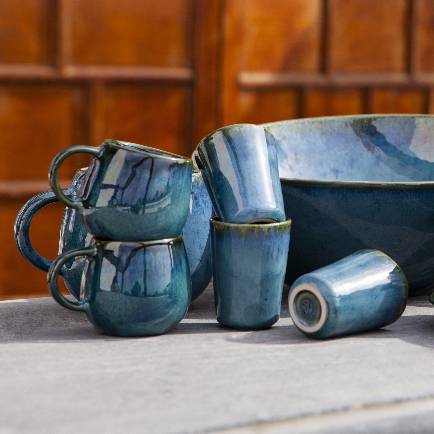 Espresso cup TERRAFINA AMAZONIA GREEN 60 ml set 6 pcs