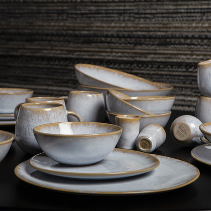 Plate TERRAFINA AMAZONIA WHITE 21 cm set 4 pcs