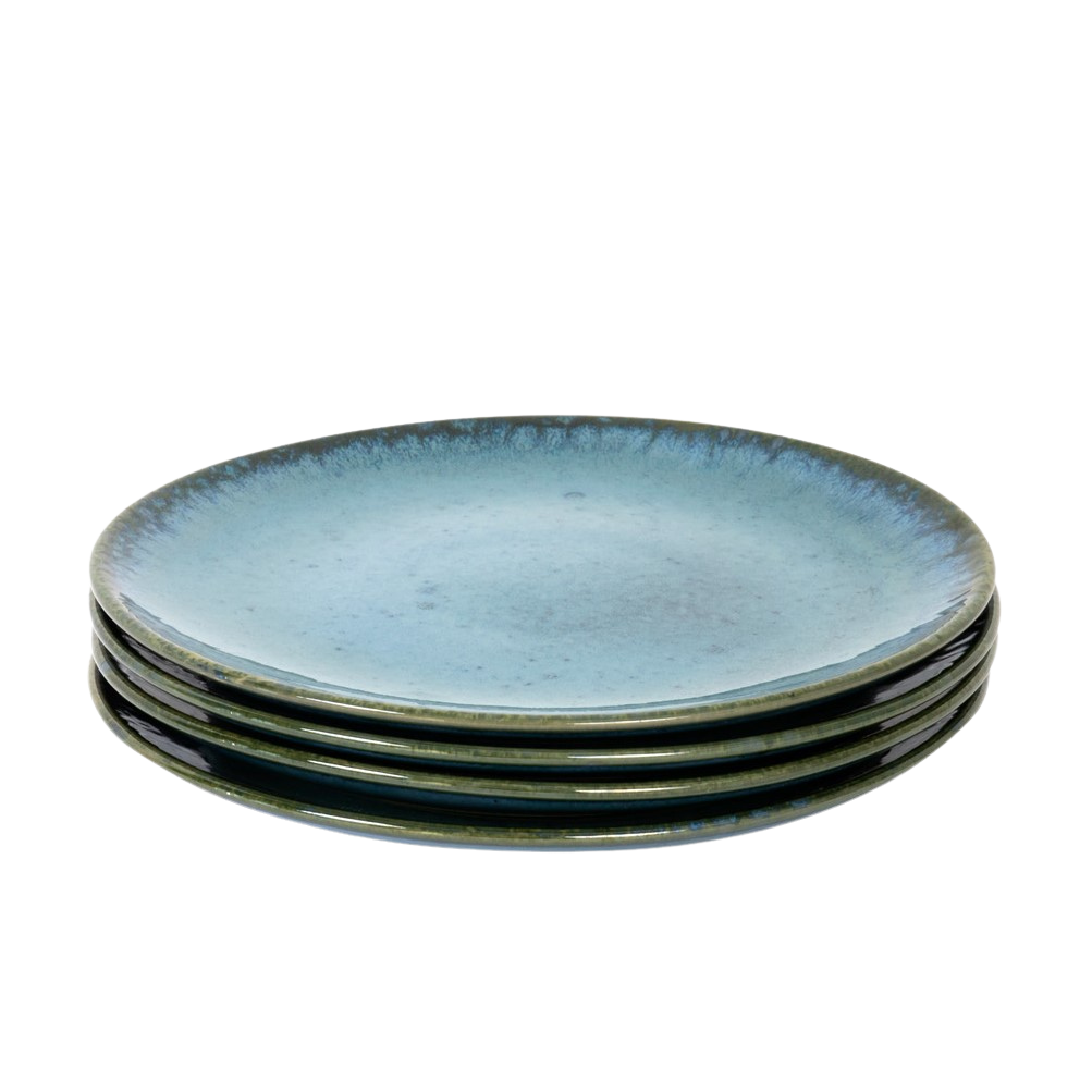 Plate TERRAFINA AMAZONIA GREEN 21 cm set 4 pcs