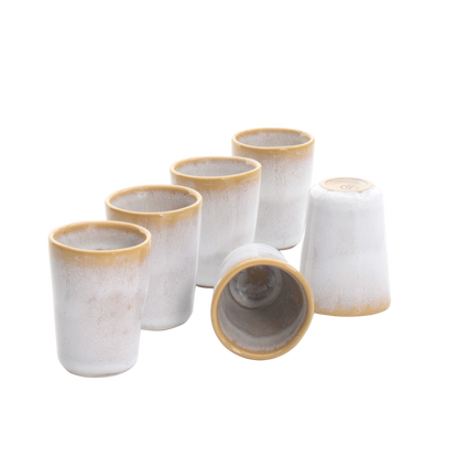 Espresso cup TERRAFINA AMAZONIA WHITE 60 ml set 6 pcs