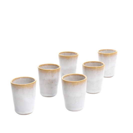 Espresso cup TERRAFINA AMAZONIA WHITE 60 ml set 6 pcs