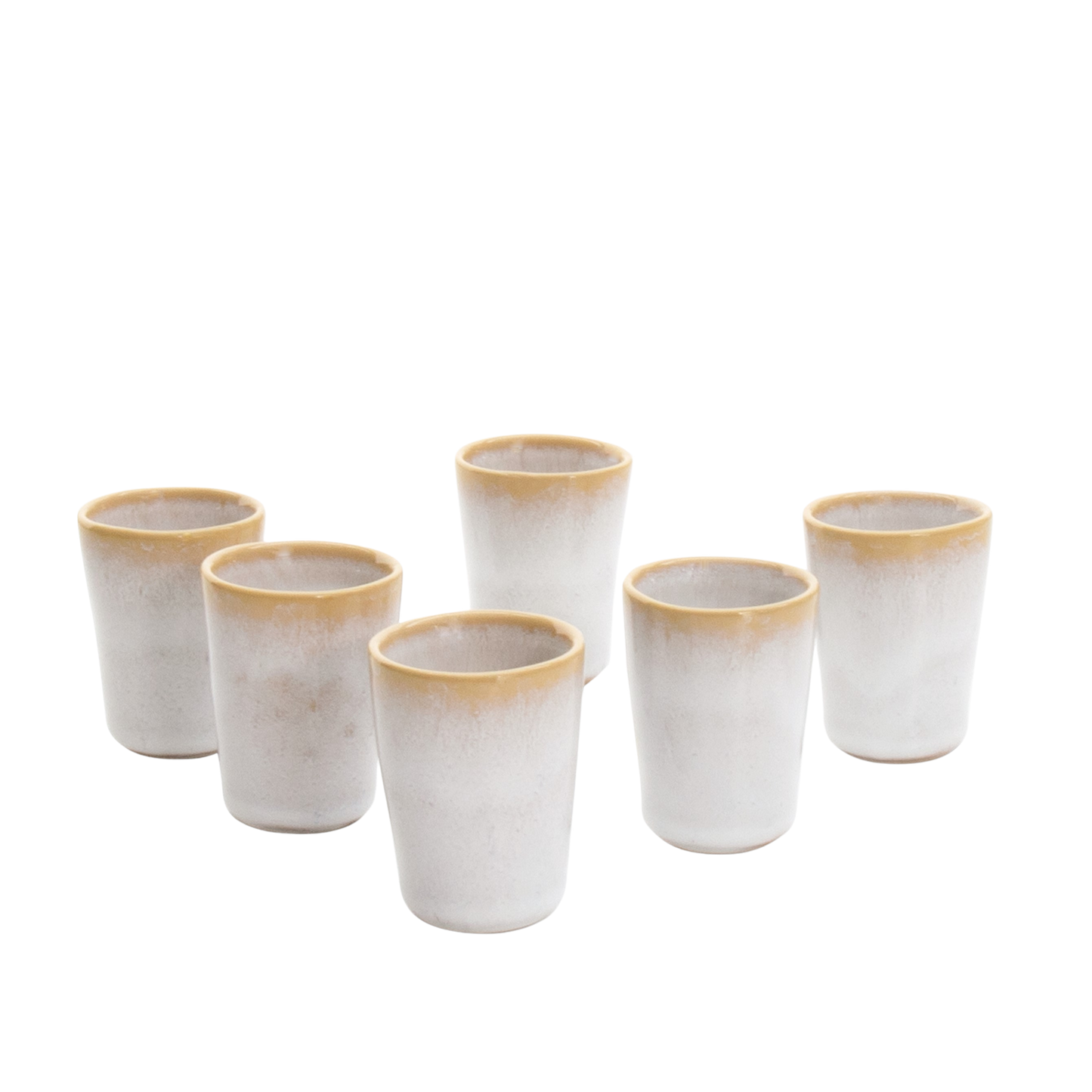 Espresso cup TERRAFINA AMAZONIA WHITE 60 ml set 6 pcs