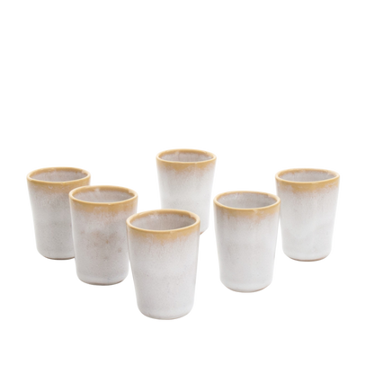 Espresso cup TERRAFINA AMAZONIA WHITE 60 ml set 6 pcs