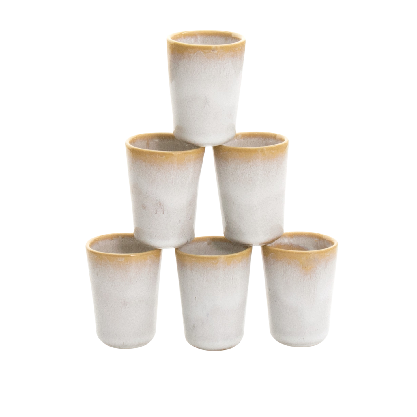 Espresso cup TERRAFINA AMAZONIA WHITE 60 ml set 6 pcs