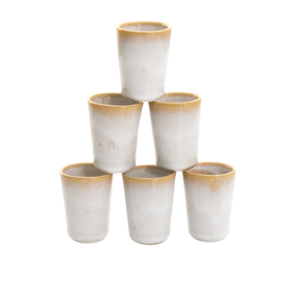 Espresso cup TERRAFINA AMAZONIA WHITE 60 ml set 6 pcs