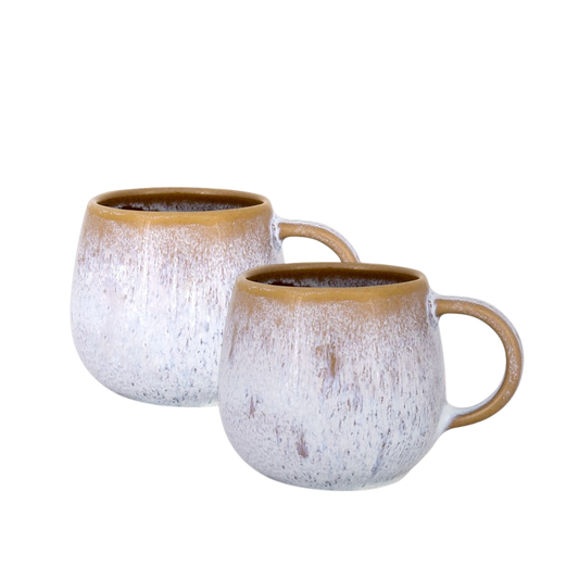 Small Mug TERRAFINA AMAZONIA WHITE 110 ml set 2 pcs