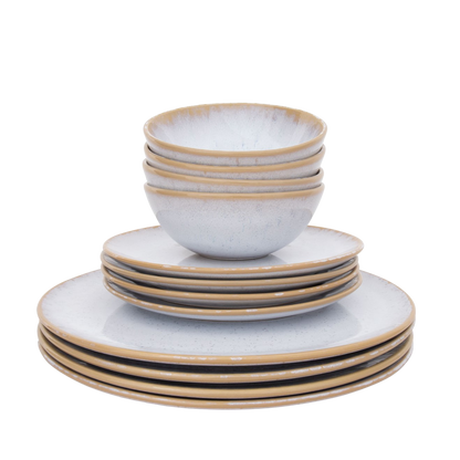 Plate TERRAFINA AMAZONIA WHITE 21 cm set 4 pcs