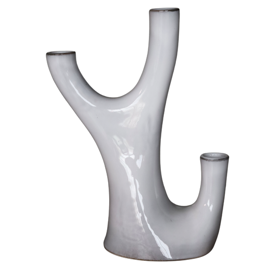 Candle Holder Triple NOSSE COMPLEMENTS CORAL Stone