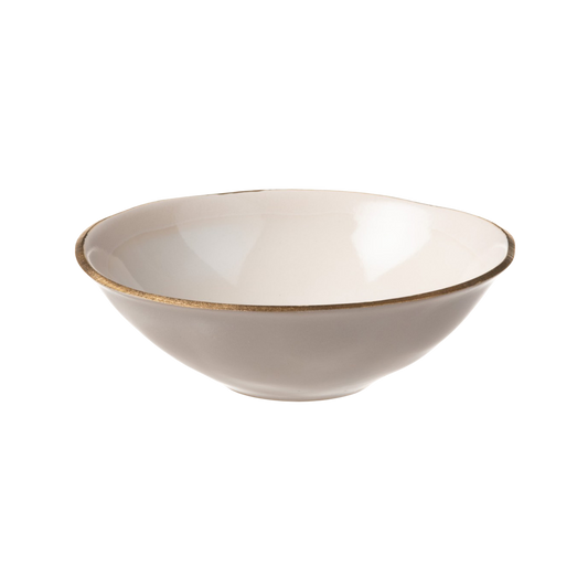 Bowl NOSSE EDGE 19 cm Ivory Gold