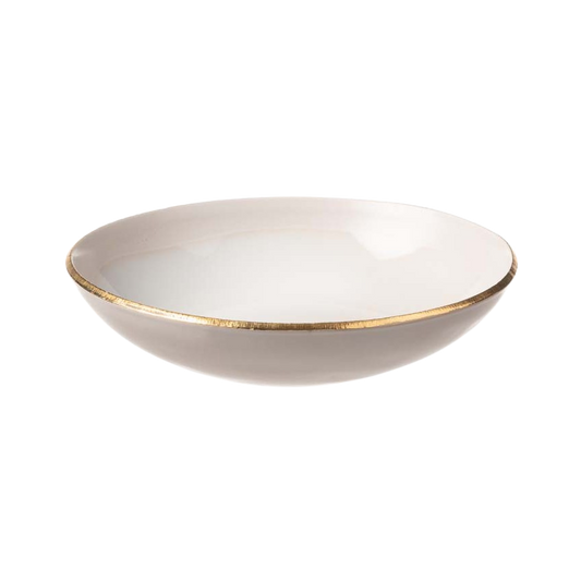 Deep plate NOSSE EDGE 20 cm Ivory Gold