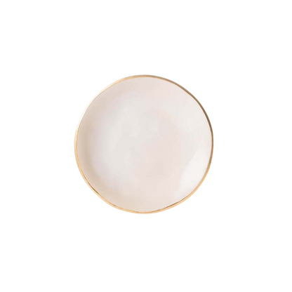 Plate NOSSE EDGE 15 cm Ivory Gold