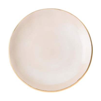 Plate NOSSE EDGE 28 cm Ivory Gold