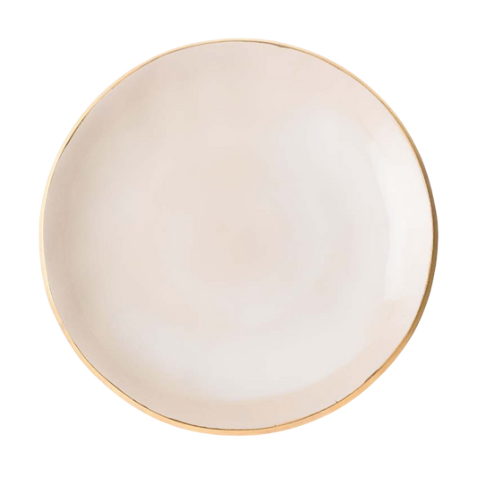Plate NOSSE EDGE 28 cm Ivory Gold