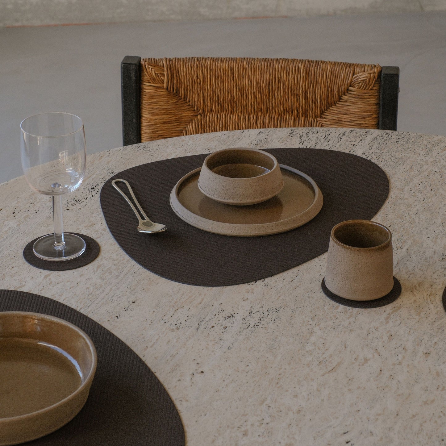 Table Mat Curve Corduroy Hazel 37x44cm