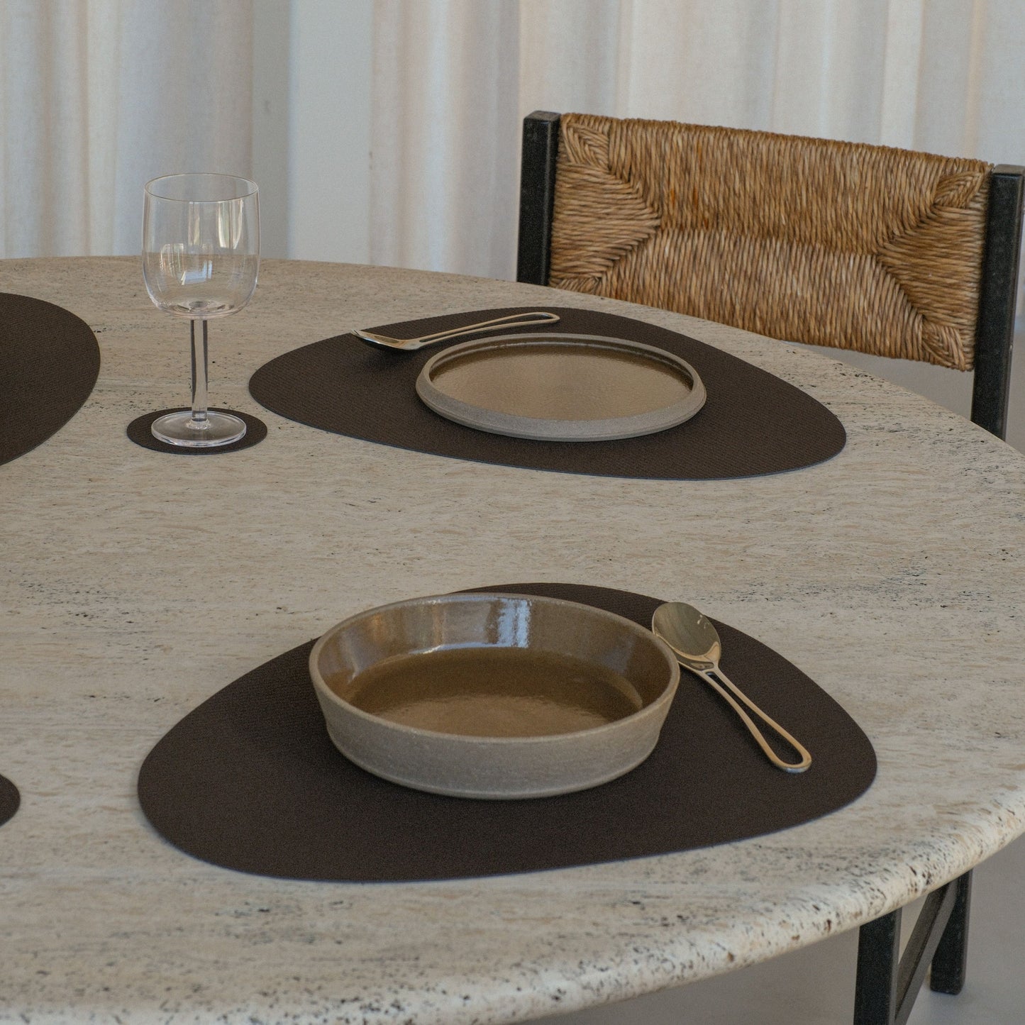 Table Mat Curve Corduroy Hazel 37x44cm