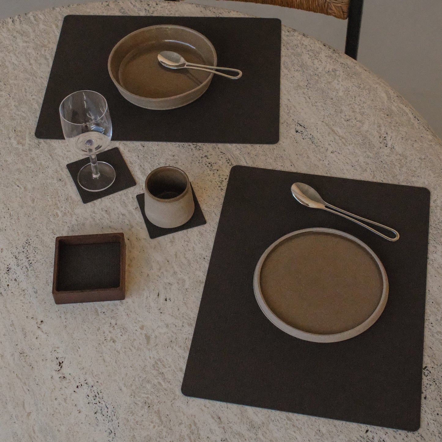 Table Mat Square Corduroy Hazel 35x45cm