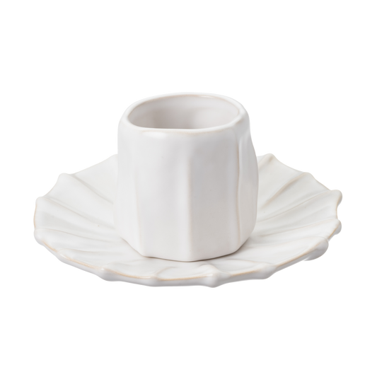 Cup for Coffee with saucer NOSSE SEA Urchin Matte Ivory