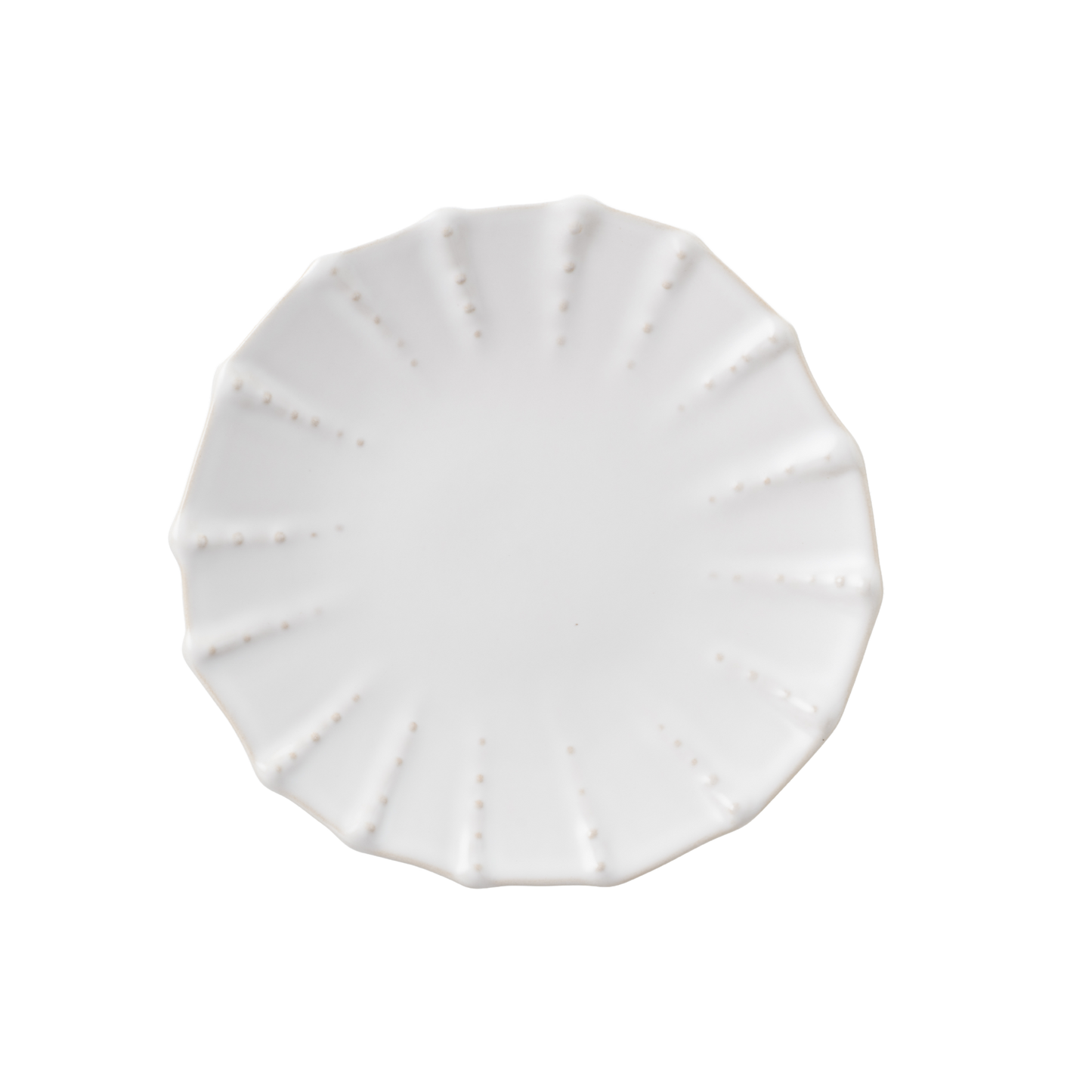 Plate NOSSE SEA 23 cm Dotted Urchin Matte Ivory