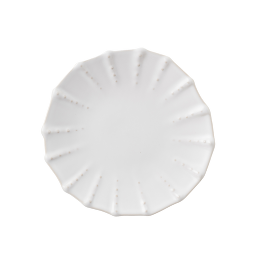 Plate NOSSE SEA 23 cm Dotted Urchin Matte Ivory