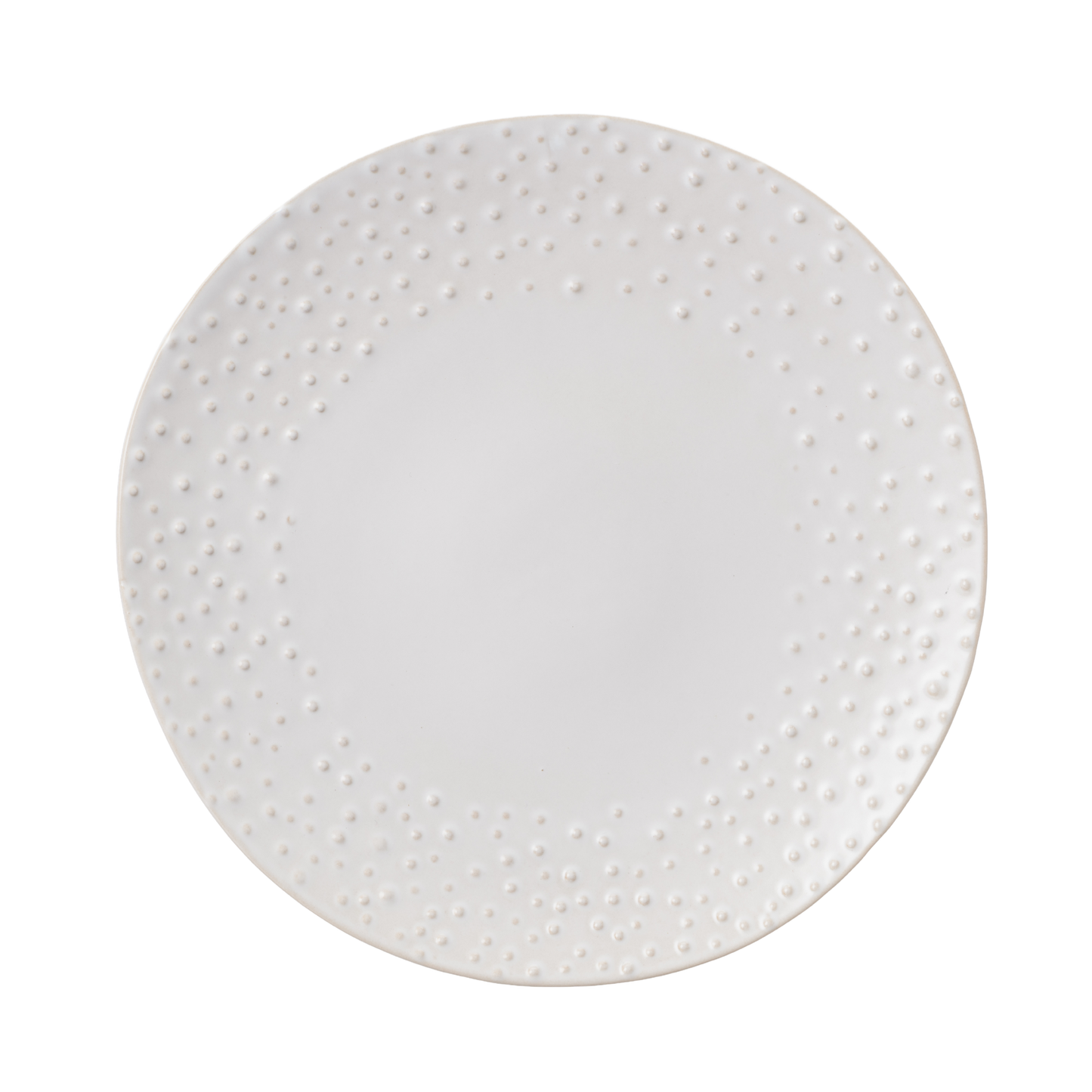 Plate NOSSE SEA 28 cm Dotted Matte Ivory