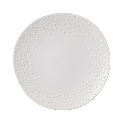 Plate NOSSE SEA 28 cm Dotted Matte Ivory