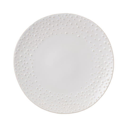 Plate NOSSE SEA 28 cm Dotted Matte Ivory