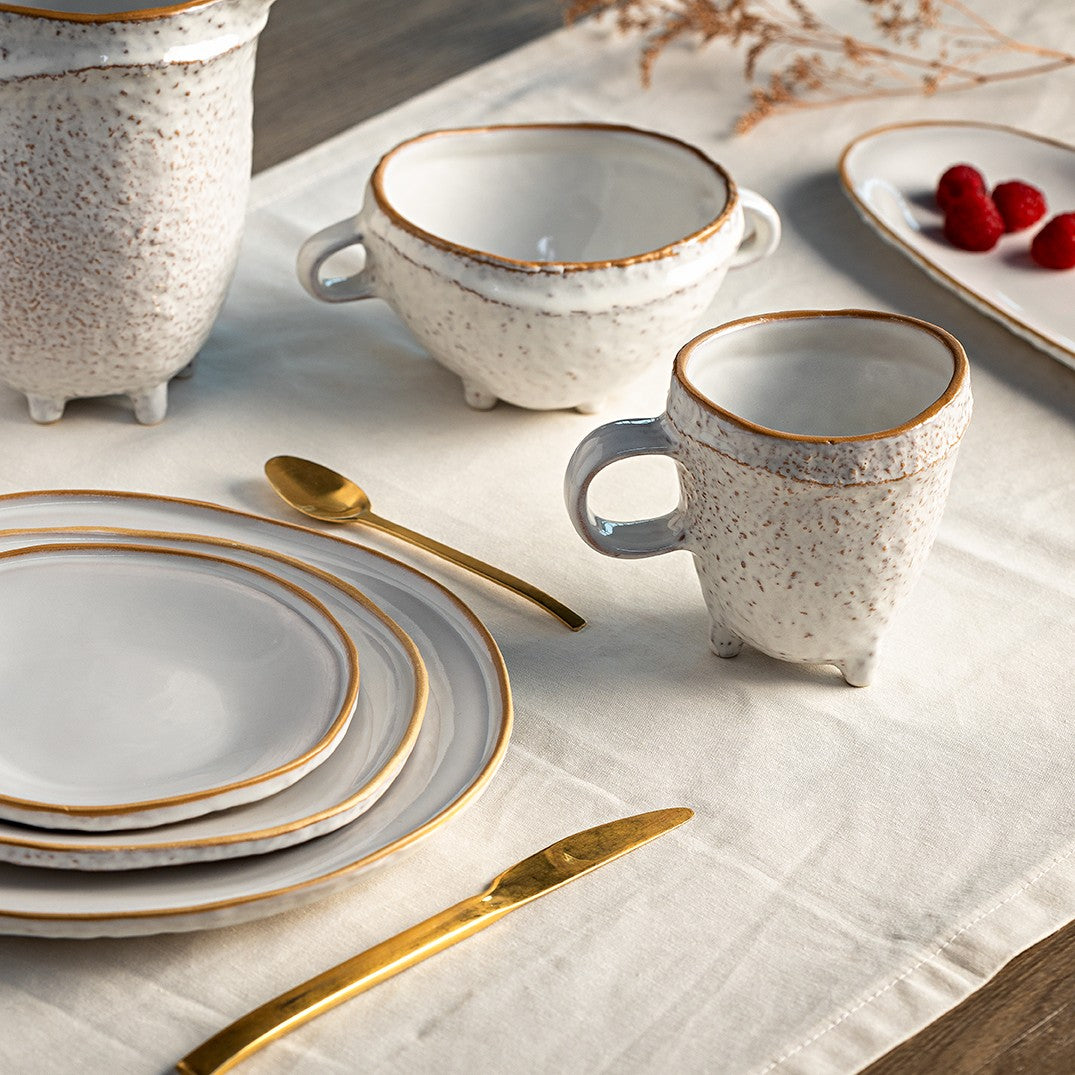 Platter NOSSE UBUNTU 30 cm Bright Ivory