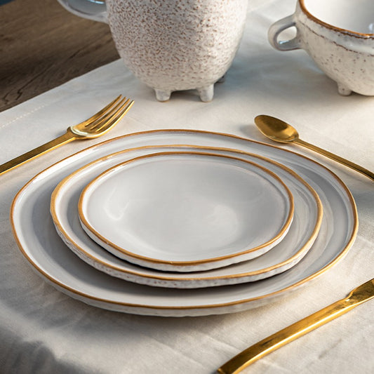 Plate NOSSE UBUNTU 21 cm Bright Ivory