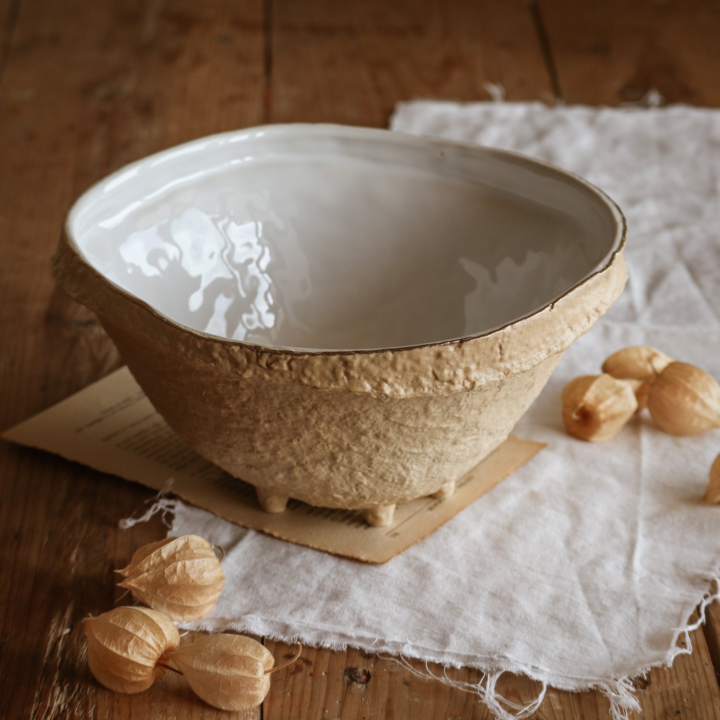 Bowl NOSSE UBUNTU 22.5 cm Aura Gold