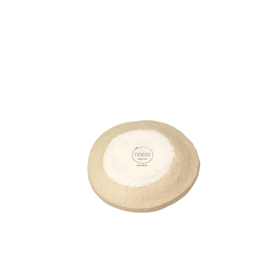 Bottom of Nosse Ubuntu Saucer with logo and textured finish