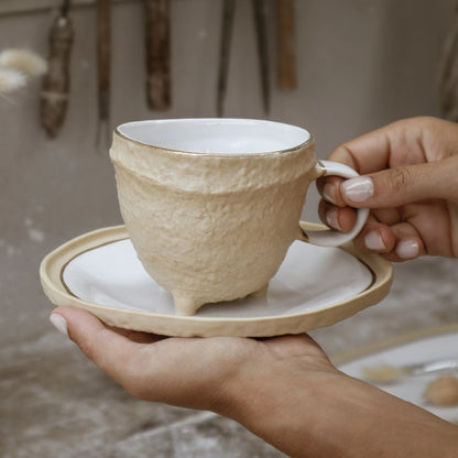 Nosse Ubuntu Saucer with cup – elegant Portuguese tableware